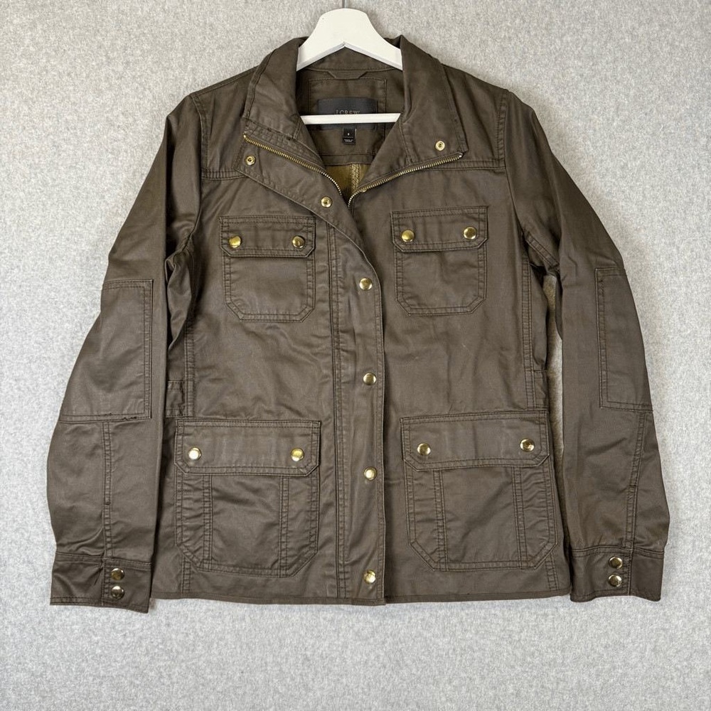 J. Crew Olive Utility Jacket size S